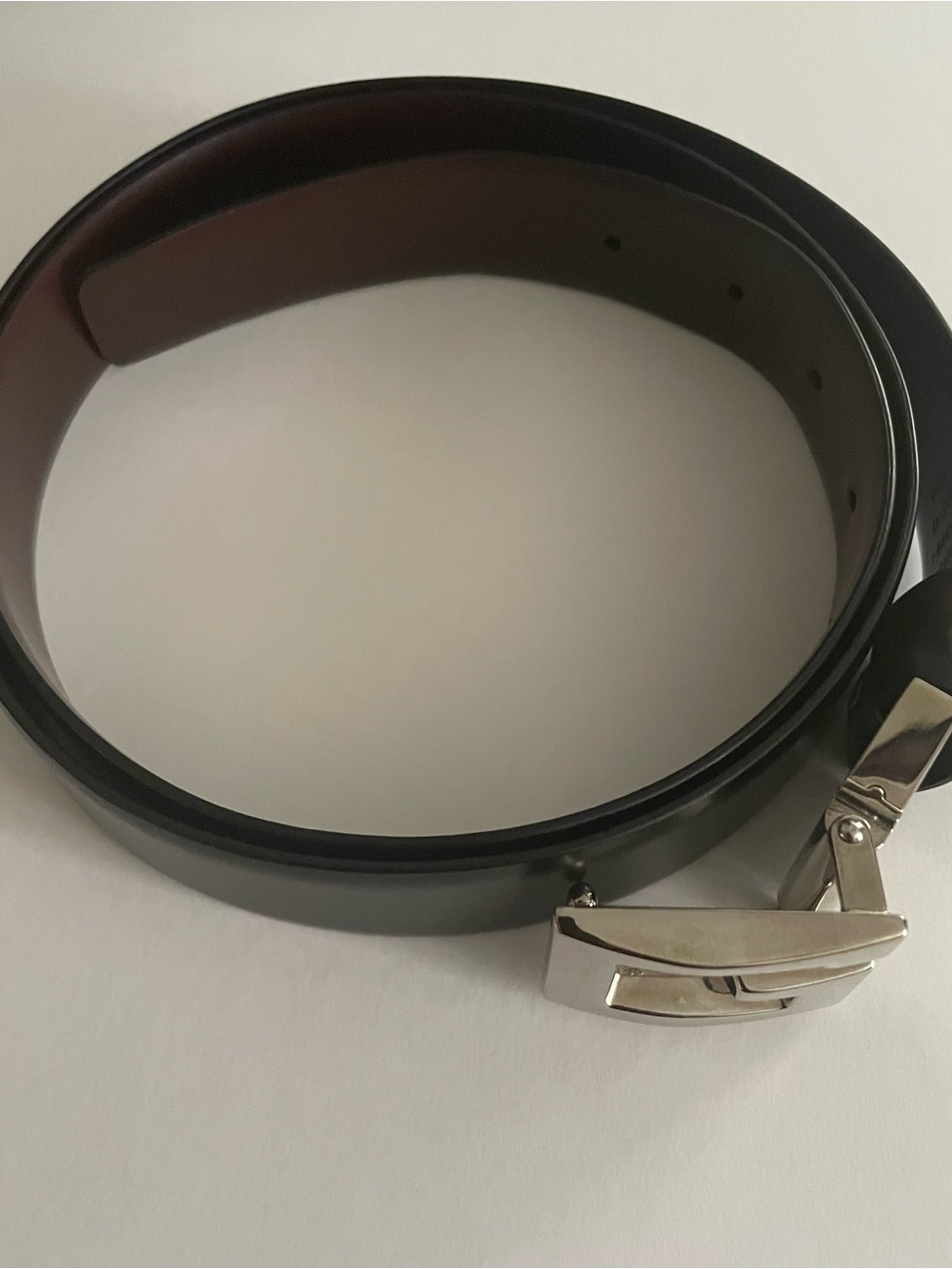 Gucci Reversible Dress Belt  black & dark brown Size 105/42